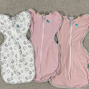 Love to Dream Pink and White Sleep Sacks